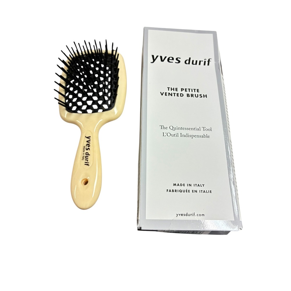 Yves Durif Petite Vented Brush Made in Italy Professional Hair Brush NIB